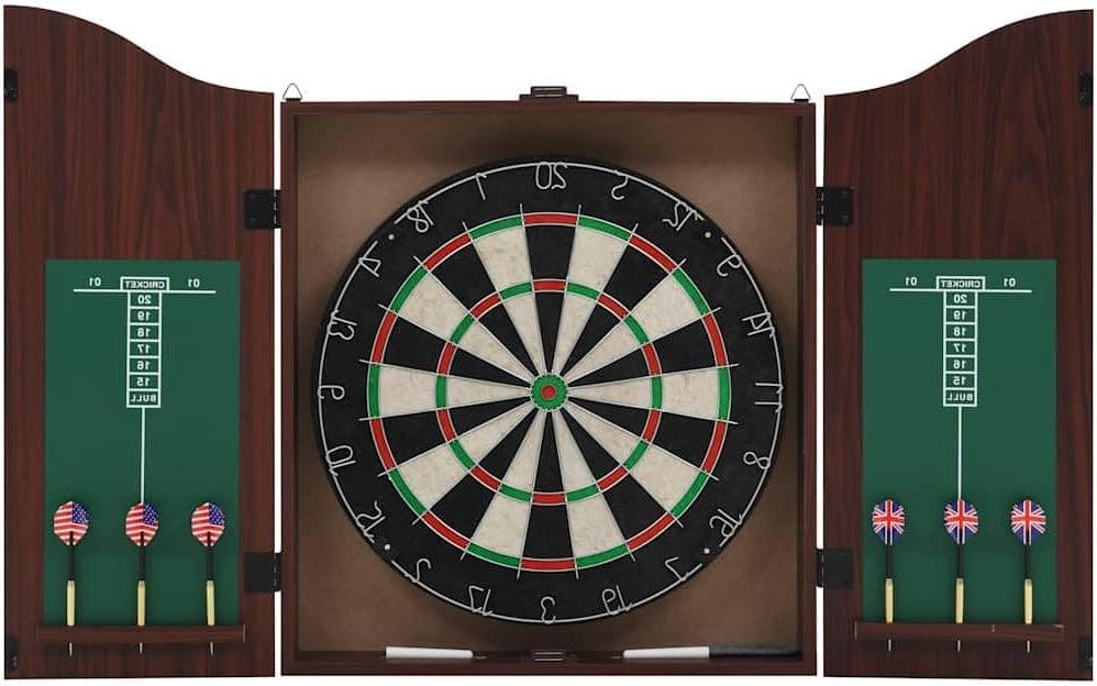 Dartbord – Dartset – Darts – Dartkast – Dartbord Met Kast – Professioneel Sisal – Inclusief 6 Stalen Darts