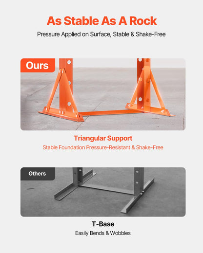 VEVOR Manual workshop press, workshop press with H-frame 20 T with pressure plate 0.8-1.2 MPa, adjustable hydraulic press for garage floors to bend