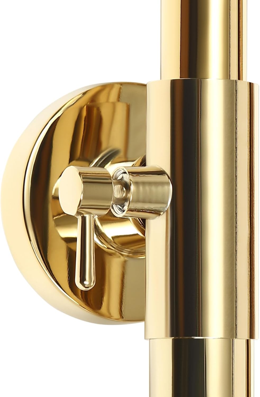 Douche Systeem – Regendouche – Handdouche – Douche Set – Badkamer Douche – Geborsteld Goud – Verstelbare Hoogte 70-110 cm – Thermostatische Temperatuurregeling 0-80°C