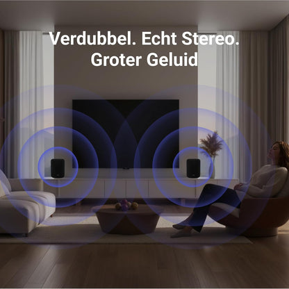 WiiM Sound Lite Smart Speaker, Hi-Res 24-bit/192 kHz, AI RoomFit™ Kamercorrectie, 100W Piekvermogen, Wi-Fi 6E/Bluetooth 5.3, Multiroom & Stereo Pairing, Zwart
