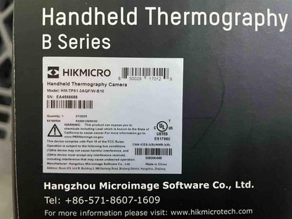 HIKMICRO B10 256x192 IR-resolutie thermische beeldcamera, 2 MP visuele camera, volledig scherm meting, 25 Hz verversing, 3,2 inch LCD-scherm, IP54, -35 °F ~1190 °F Temperatuurbereik