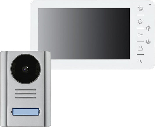 Video-deurintercom met 7 inch monitor, 4-draads