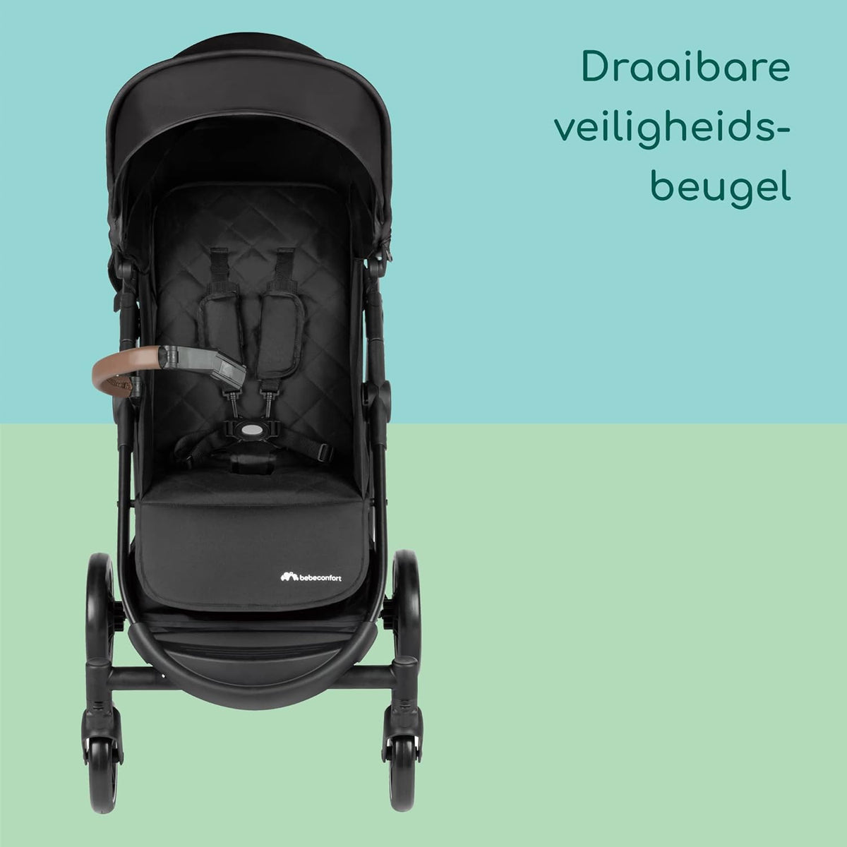 Bebeconfort Ingenious, Kinderwagen vanaf de geboorte, Compacte kinderwagen, Kinderwagen met vlakke ligstand, Vanaf de geboorte tot circa 4 jaar, Tot 22 kg, Major Black