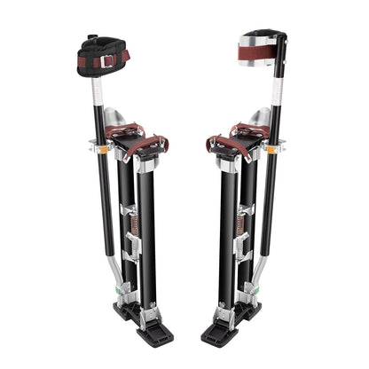 VEVOR Werkplekken van aluminiumlegering, verstelbare hoogte van 61-101,6 cm, voor schilders, draagvermogen 103 kg, gipsplaten, voetmaat 27-29 cm, voor schilderen, decoratie, zwart