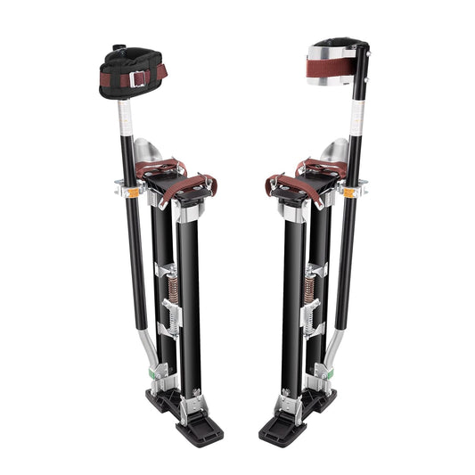 VEVOR Werkplekken van aluminiumlegering, verstelbare hoogte van 61-101,6 cm, voor schilders, draagvermogen 103 kg, gipsplaten, voetmaat 27-29 cm, voor schilderen, decoratie, zwart