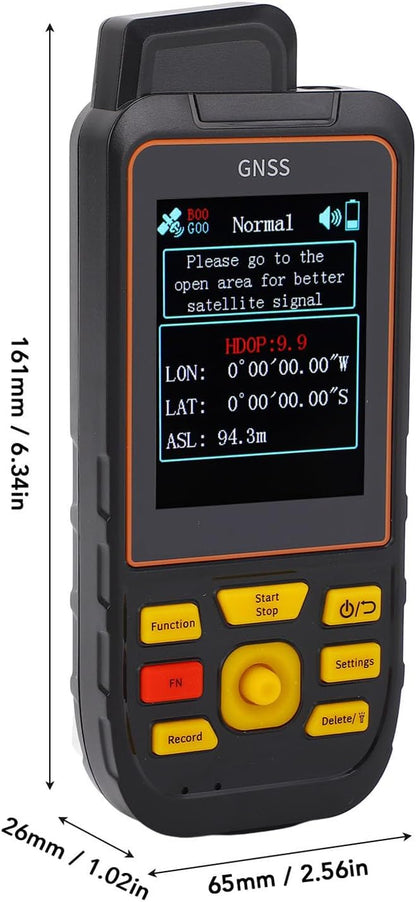 SEAFRONT GPS Land Meter Handheld GPS voor Het Onderzoeken van 2, 8 Inch Kleurscherm Realtime Spraakprompts voor Agrarische Machines met Waypoint -navigatie