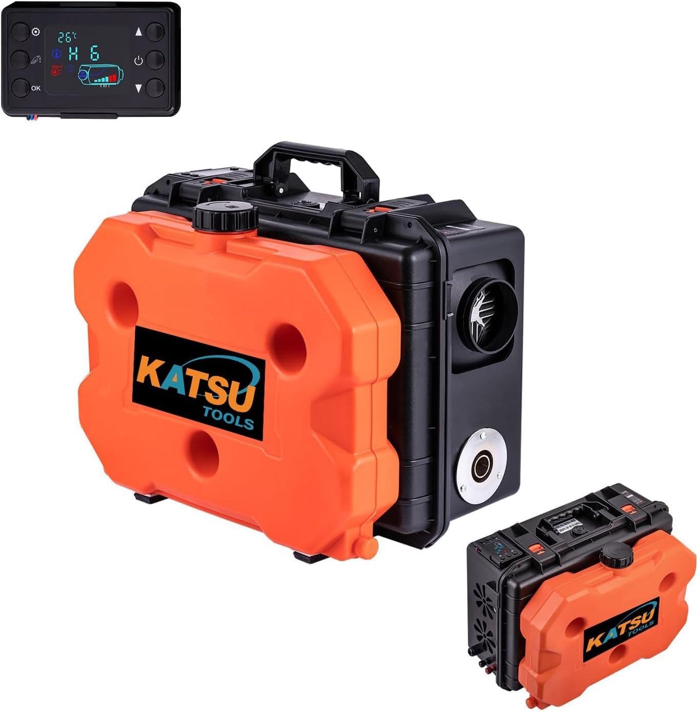 Dieselluchtverwarming – Dieselverwarmer – Luchtkachel – Camperkachel – Vrachtwagenverwarmer – 8 kW Vermogen – LCD-Display & Afstandsbediening