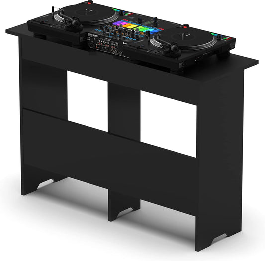 Glorious Mix Station 2: voor 2 platenspelers of cd-spelers, 1 mengpaneel tot een breedte van 14 inch of een DJ-controller met laptop, kabeluitlaten aan de voorkant en de zijplaten
