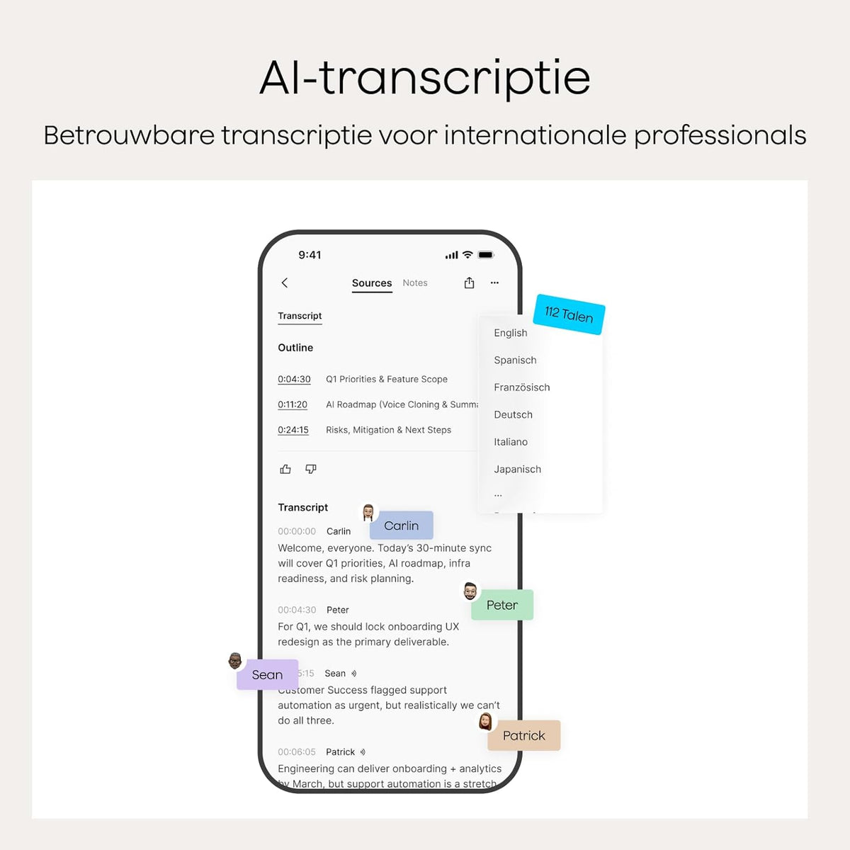 Digitale AI Spraakrecorder – Dictafoon – Audiorecorder – Voice Recorder – Geluidsrecorder – Met Magnetische Hoes – AI-Transcriptie In 112 Talen – Tot 50 Uur Opname