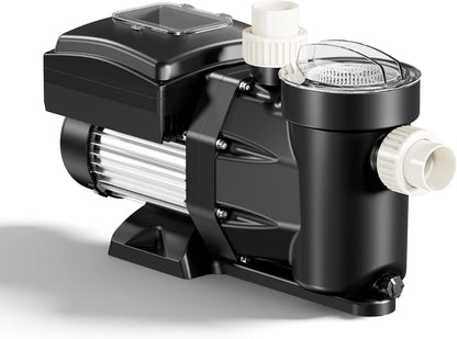 XPOtool zwembadpomp met variabele snelheid 1500W poolpomp 33.600 l/h circulatiepomp opvoerhoogte 18m