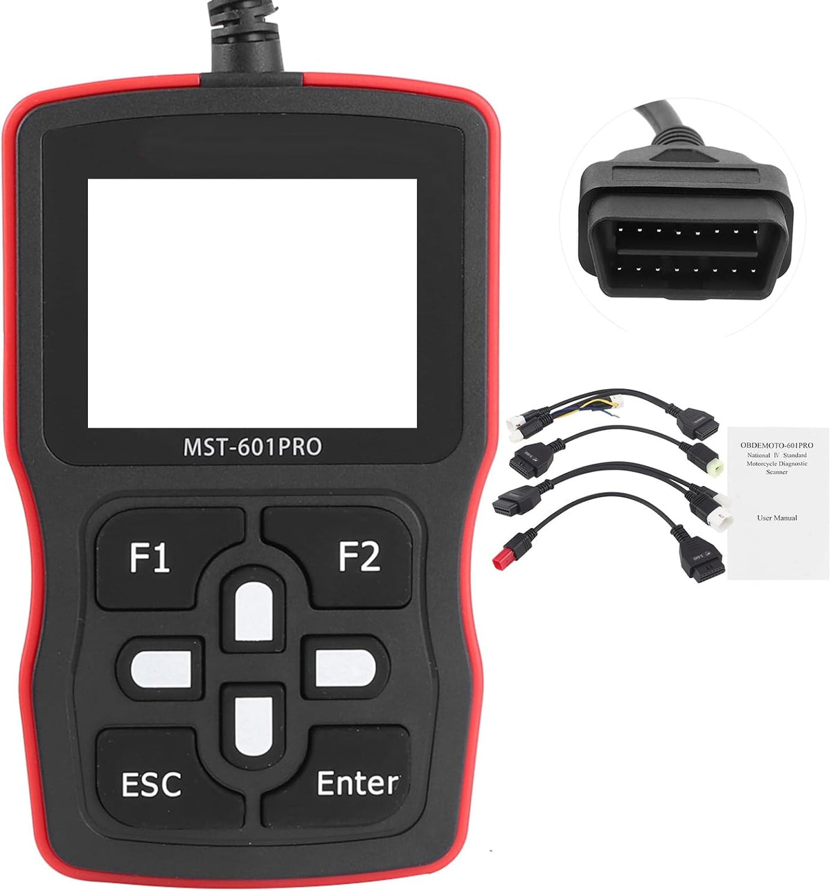 Motorfiets Scanner – Motor Diagnoseapparaat – ABS Foutcode Lezer – OBD2 Codelezer – Motorfiets Diagnosetool – 2,4-inch Kleurenscherm – ABS Remsysteem Diagnostiek