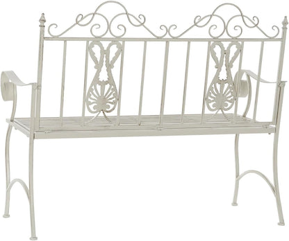 Bank van metaal, 118 x 53 x 98 cm, 12,00 poten, zonder bar