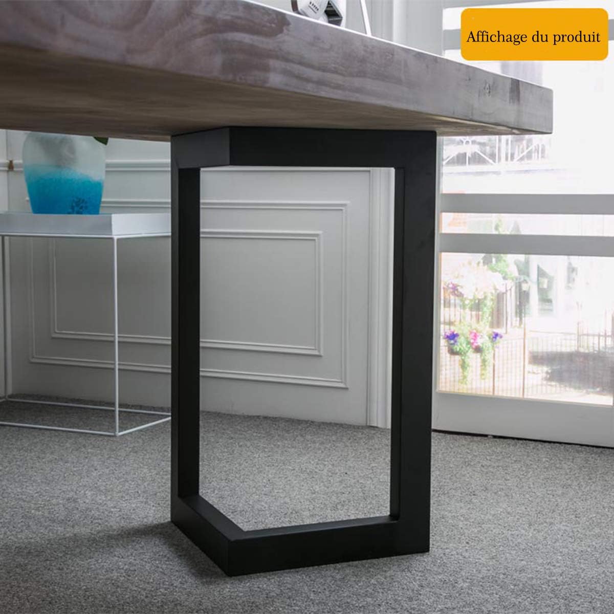 Stalen Tafelpoot Tafelpoot Industrieel 2 stuks DIY Frames Poten Voorzien van Complete Accessoires voor Meubilair voor Woonkamertafels, Werkblad Metalen