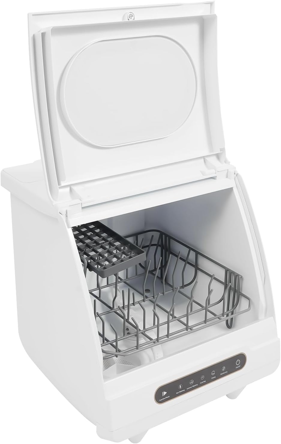 Table Dishwasher 800W Mini Dishwasher 5 Programs Freestanding Table Dishwasher Noise Level 55 dB With Water Pipes And Dishwasher Rack