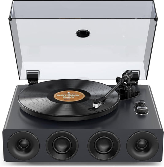 Platenspeler – Draaitafel – Vinylspeler – LP Speler – Vinyl Draaitafel – Geïntegreerde Luidsprekers – Bluetooth Ingang