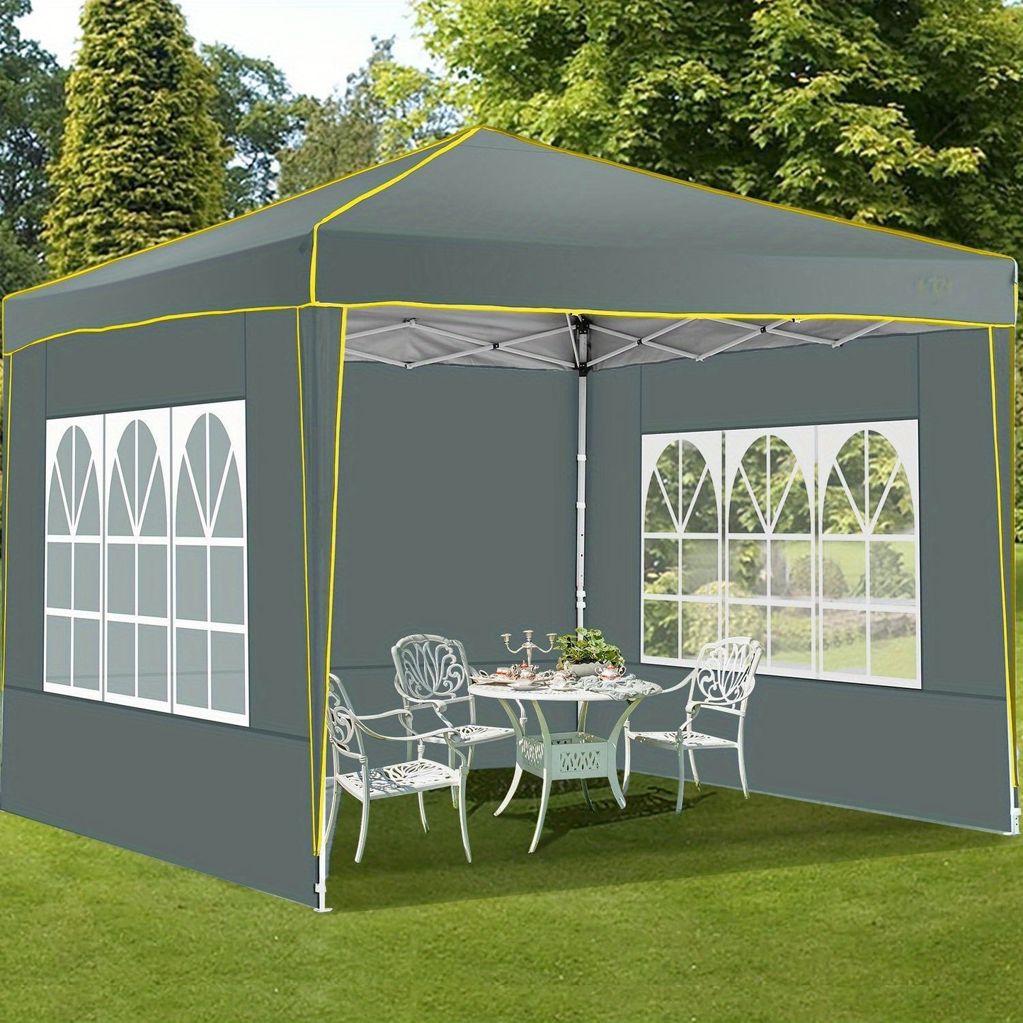 Partytent 3x3m – Buiten Tent – Vouwtent – Paviljoen – Markttent – Windbestendig Frame – Waterafstotend Polyester