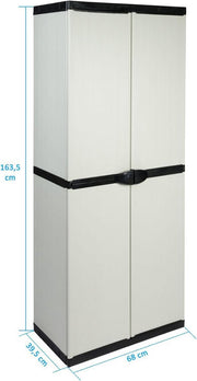 Tuinkast Kunststof - Tuinkist - Tuinkasten voor Buiten - Tuinberging - Grijs