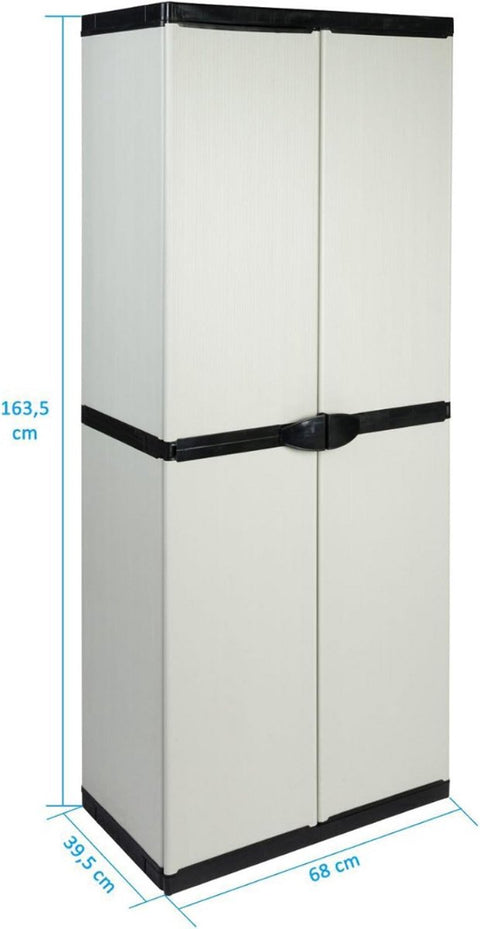 Tuinkast Kunststof - Tuinkist - Tuinkasten voor Buiten - Tuinberging - Grijs