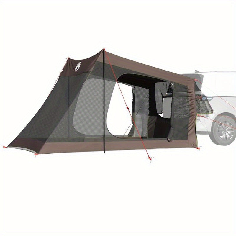 Autotent 2-Person Lightweight Camping Tent - Easy Setup, Durable Brown & Black Design with Mesh Ventilation, Zipper Closure for Outdoor Hiking, Fishing, Picnics, Hiking Shelter | Compact Design | Easycarry Bag, Camping Access