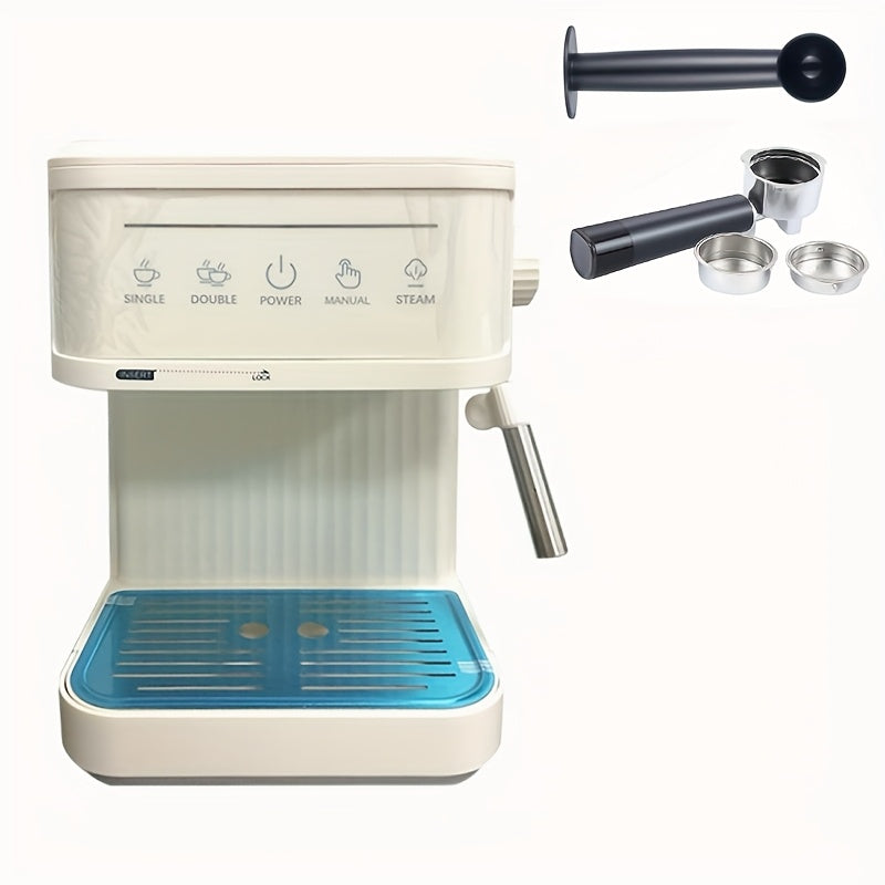Espressomachine – Koffiezetapparaat – Latte Machine – Cappuccino Maker – Koffieapparaat – 20 Bar Pompdruk – Melkschuimer & 1,8L Waterreservoir – Wit – EU Stekker (220-240V)