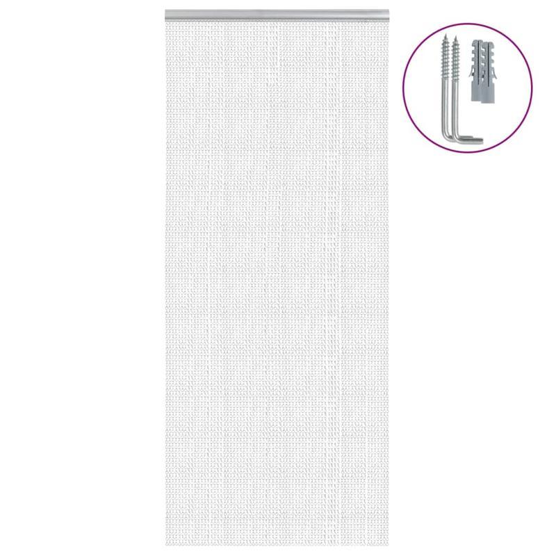 Deurhorren – Deurgordijn – Horgordijn – Insectenhor – Vliegengordijn – Aluminium Kettingontwerp – 88,9x200,66 cm – Eenvoudige Installatie & Privacybescherming