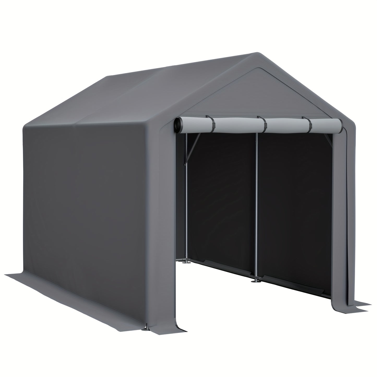 Buitenberging – Tuinberging – Opslagtent – Fietsenberging – Gereedschapsschuur – Extra Ruim 296x190x200 cm – Gegalvaniseerd Stalen Frame & UV- en Waterbestendig PE Dak