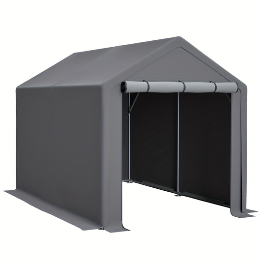 Buitenberging – Tuinberging – Opslagtent – Fietsenberging – Gereedschapsschuur – Extra Ruim 296x190x200 cm – Gegalvaniseerd Stalen Frame & UV- en Waterbestendig PE Dak