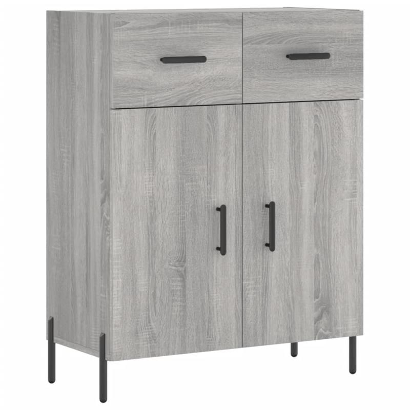 Simple Sideboard, Spacious Storage Cabinet with Display Shelf, Suitable for Kitchen, Living Room, Stylish Furniture, Offers Additional Storage Space and Home Decoration, Ensures Safety. Tall Cabinet 69.5x34x180 cm, Treated Wo