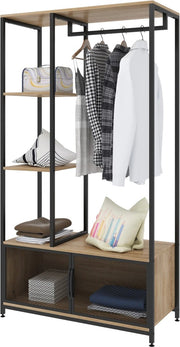 Opbergkasten - Kledingkasten - Kledingrek metaal - Kledingkasten Slaapkamers - Kapstok - Kledinghangers - Afmetingen 90x40x167cm