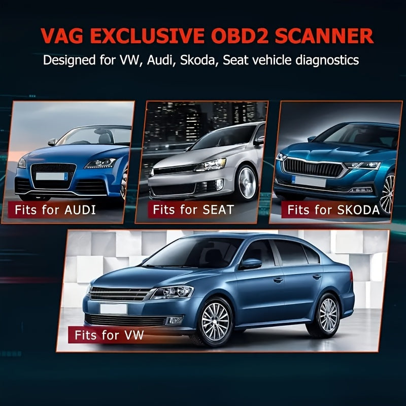 OBD2 Scanner – Autodiagnose Tool – Code Lezer – Uitleesapparaat – Diagnoseapparaat – Volledige Systeemdiagnose – 6 Resetfuncties