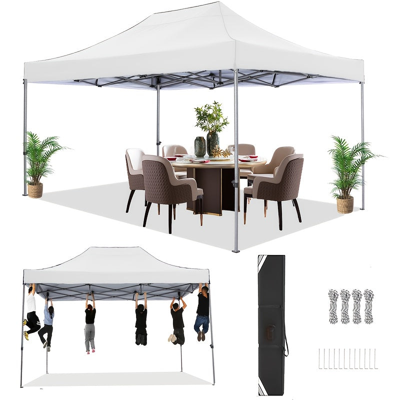 Pop-Up Canopy Tent – Partytent – Schaduw Tent – Buiten Tent – Ruim 3x4,5 Meter – Lichtgewicht Alloy Frame – Inclusief Draagtas - Blauw