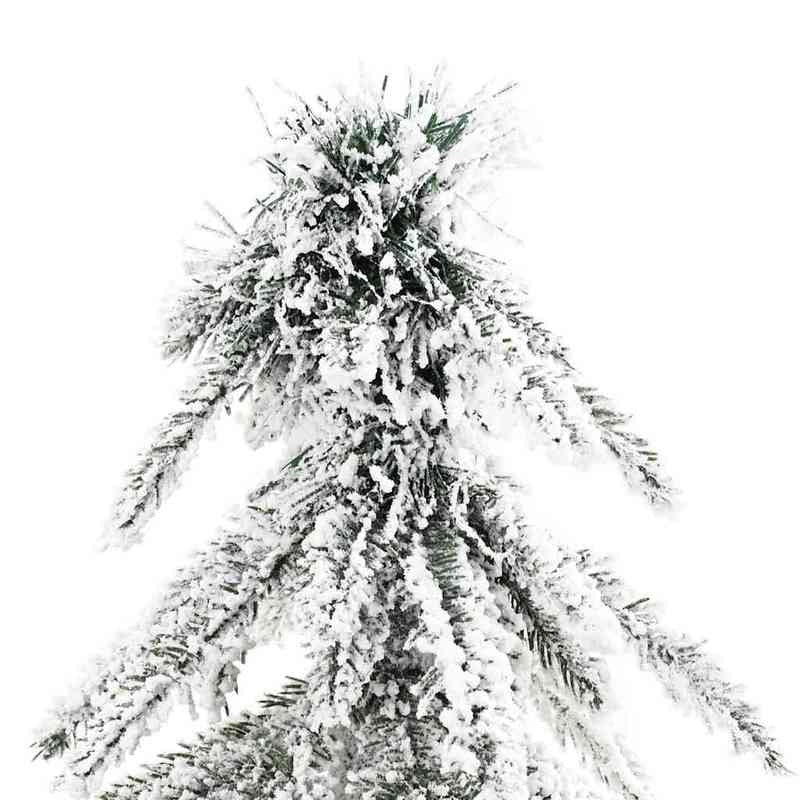 Extra Large 180cm (6ft) Artificial Christmas Tree - Full Floor Decoration with Sturdy Base, No Assembly Required, Realistic Snowy Branches, Heavy-Duty Construction for Living Room, Entryway, Party Decor - Easy Setup Holiday C