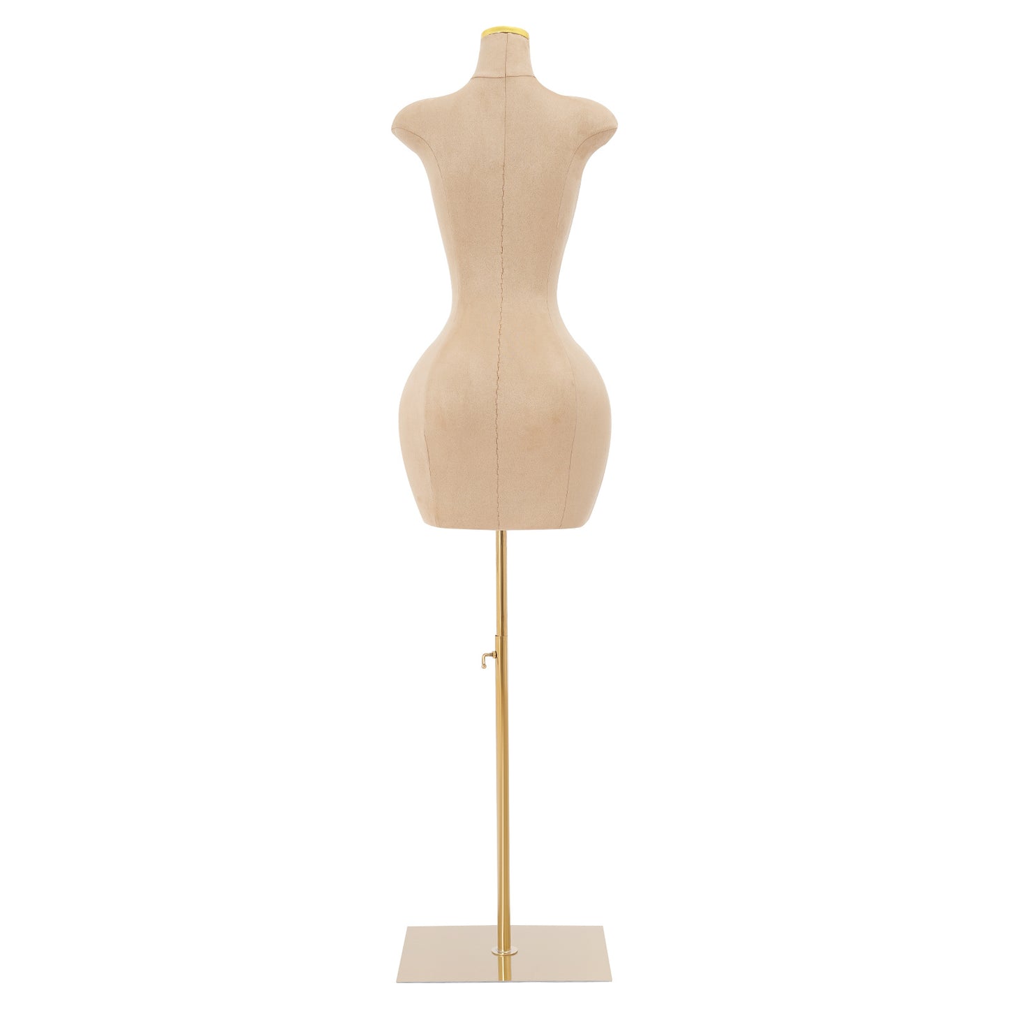 Female Mannequin Model with Stand - Height Half-Length Dress Form Suitable for Sewing,, Tailoring, Dressmaking & Retail Display - Sturdy PU/Suede/Metal/PE, Garment Display Mannequin