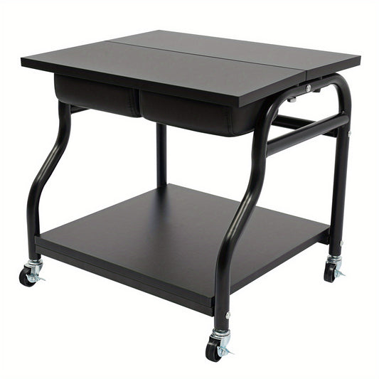 Voetbadtrolley – Pedicuretrolley – Manicotrolley – Spa Trolley – Beauty Cart – Verstelbaar Opbergplateau – Stevige Rubberwielen Met Remmen