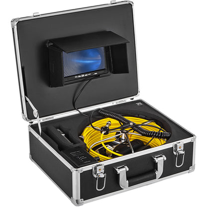 Rioolcamera – Inspectiecamera – Endoscoop – Afvoercamera – Pijpinspectiecamera – 7 inch TFT LCD Scherm – 30 M Kabel met 12 LED’s Waterproof