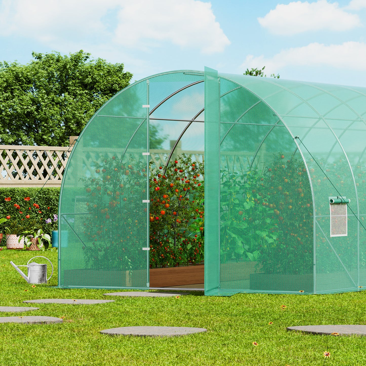 Tunnelkas Walk-in Kas – Serre – Kweektunnel – Groentetent – 8,5x3x2,3 Meter – Gegalvaniseerd Stalen Frame – 140g/m² Waterdichte PE Kasfolie