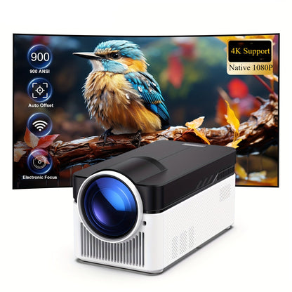 Beamer – Projector – Mini Beamer – Home Cinema – Android Projector – Native 1080P Full HD – 900 ANSI Lumen – Elektronische Focus & Auto Keystone