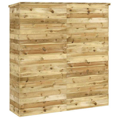 Tuinschuur – Houten Berging – Tuinkast – Tuinopslag – Buitenberging – Massief Vurenhout – Weerbestendig – 163x50x171 cm