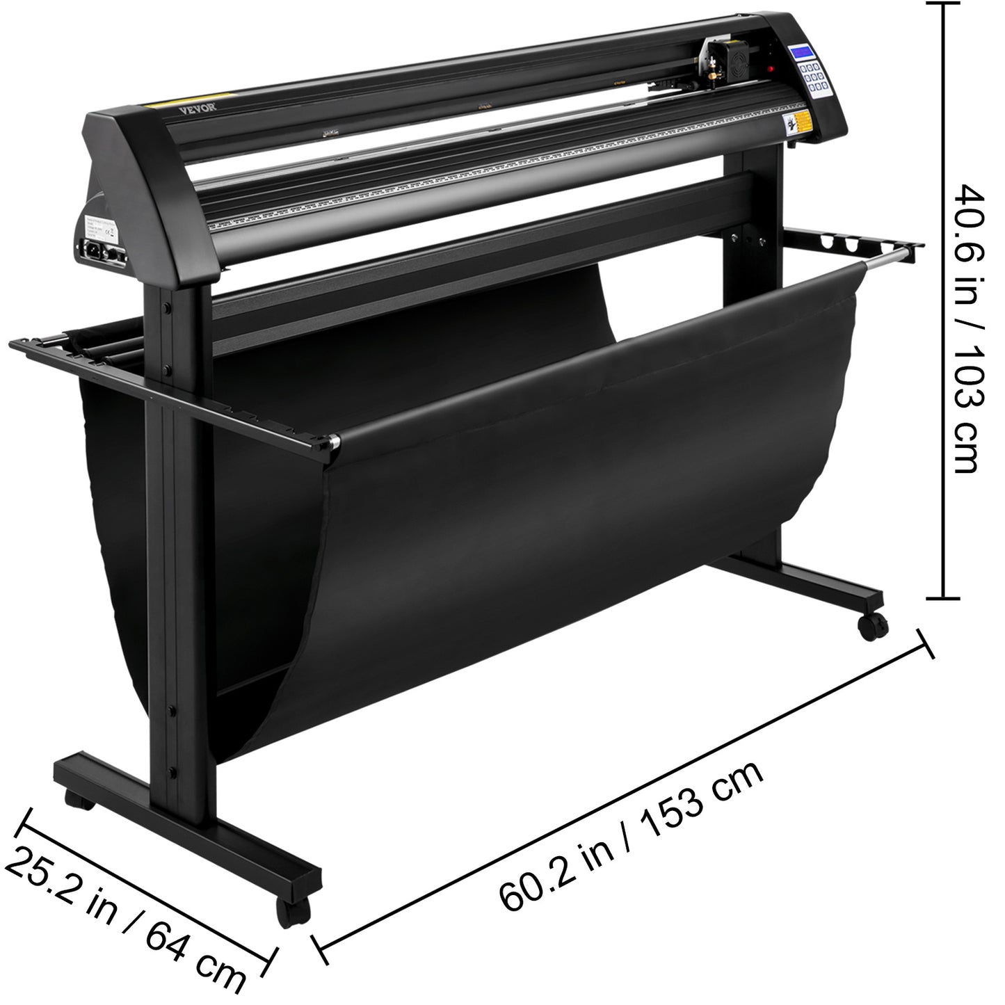 Vinyl Cutter – Snijplotter – Stickersnijder – Contourplotter – Vinylsnijder – Zwart – Ingebouwde Laser Snijfunctie – Max Snijbreedte 126 cm