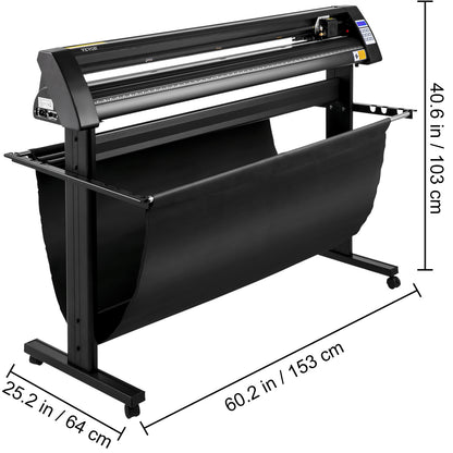 Vinyl Cutter – Snijplotter – Stickersnijder – Contourplotter – Vinylsnijder – Zwart – Ingebouwde Laser Snijfunctie – Max Snijbreedte 126 cm
