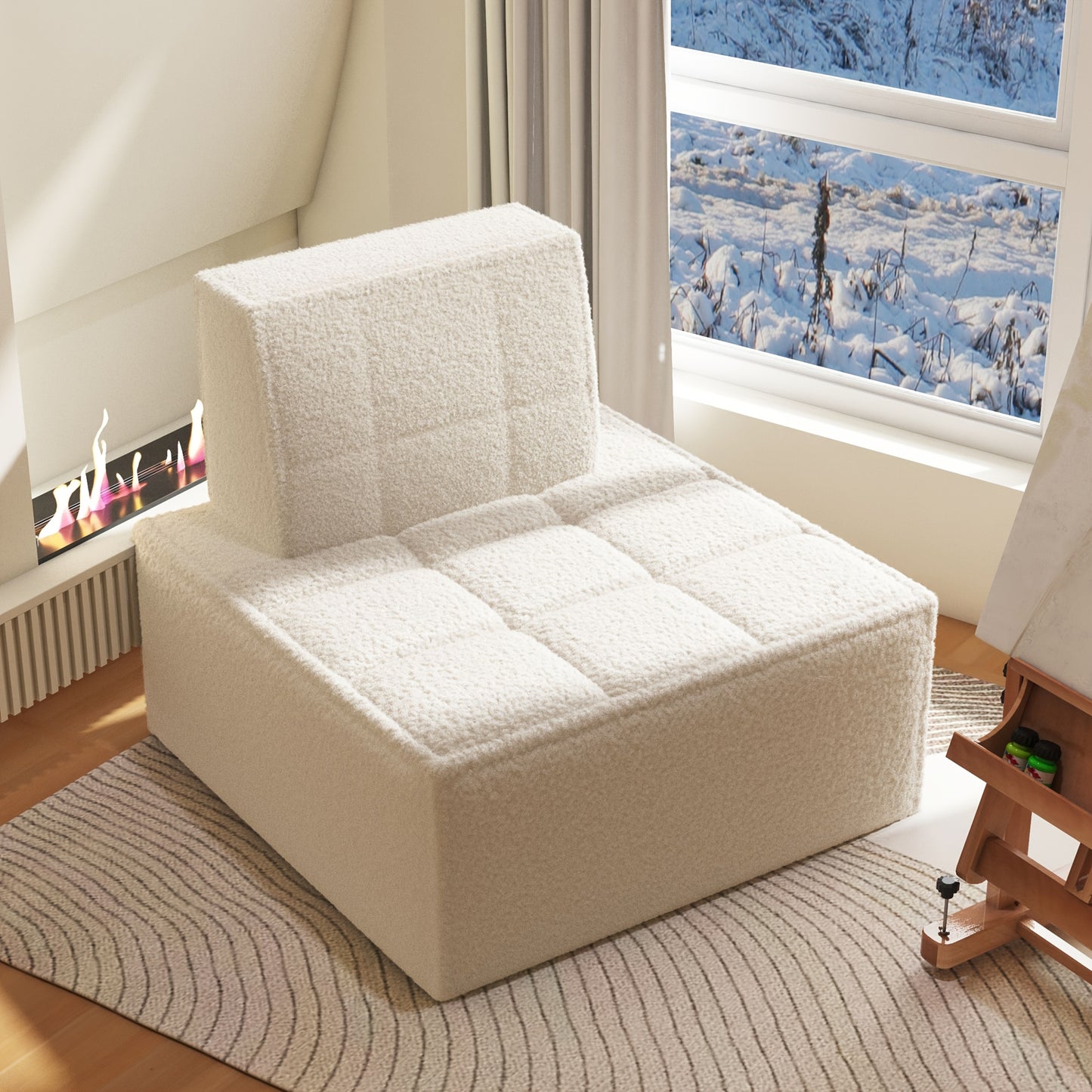 Mini Sofa - Space-Saving Compact Lounge Chair, Comfortable Reading Seat, Easy-to-Clean Pet Sofa, Suitable for Apartments and Living Rooms