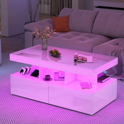 Verstelbaar Bed – Tweepersoonsbed – Opbergbed – Led Verlichting Bed – Bedframe Met Lattenbodem – Velours Hoofdeinde – Usb- en Type-C Poorten – 160x200 cm