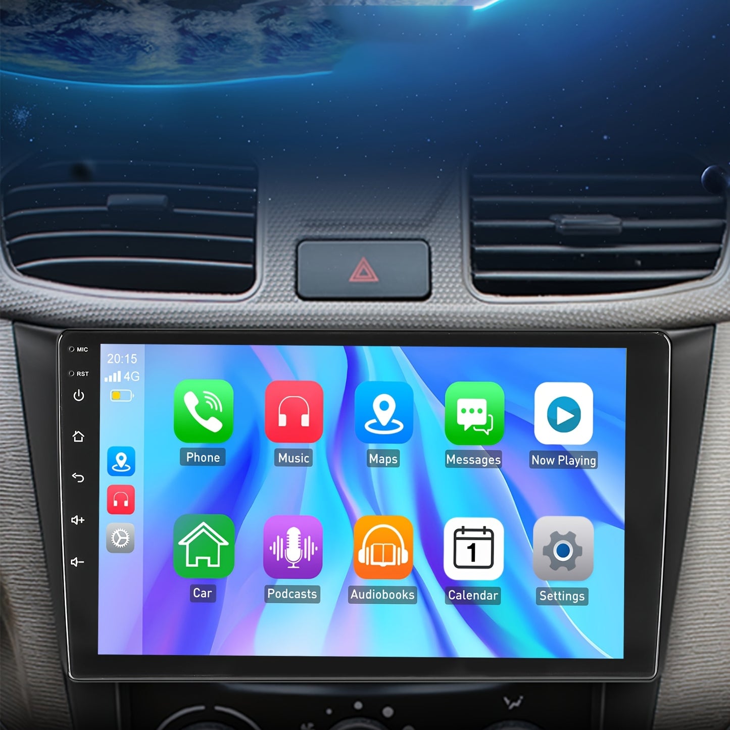 2 DIN Autoradio – Auto Stereo – Multimedia Speler – Android Radio – Navigatiesysteem – Met Achteruitrijcamera – 9 Inch QLED Touchscreen – Android 14 Systeem & 6 GB RAM 128 GB Opslag