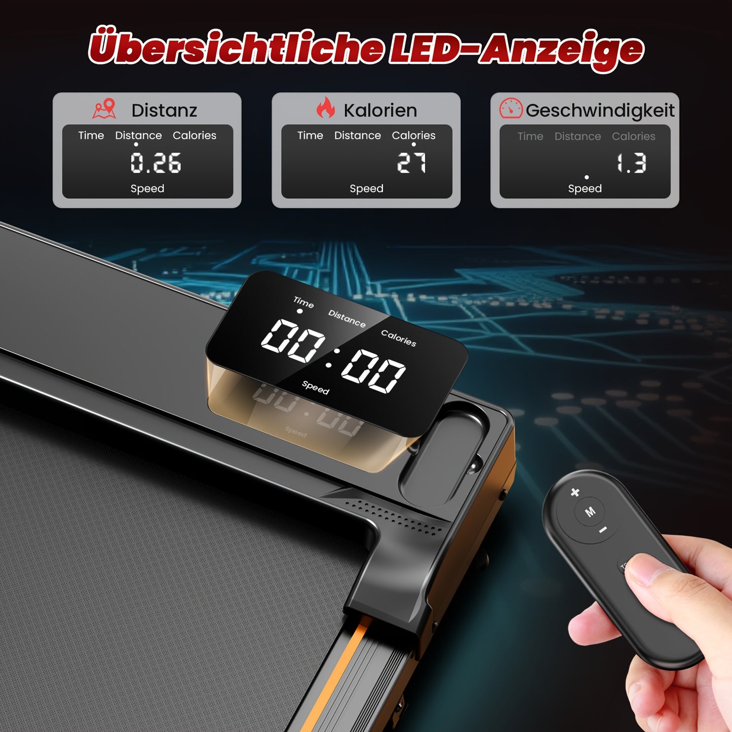 Loopband – Wandelband – Walking Pad – Treadmill – Hometrainer – Inklapbaar – 15% Helling – Stil Met Afstandsbediening
