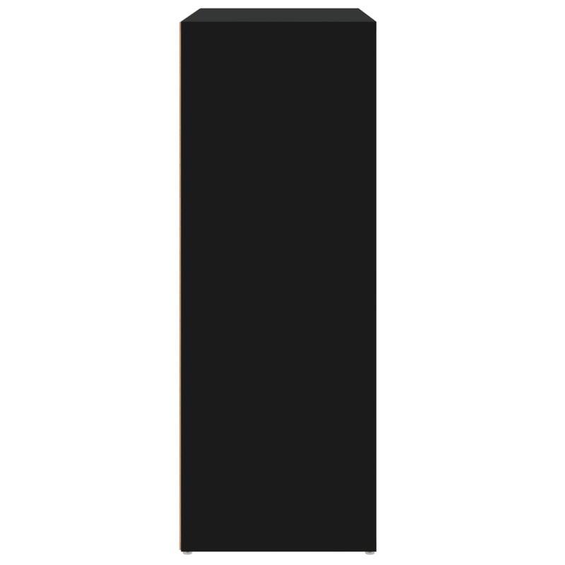 Modern Black Wooden Sideboard with 4 Drawers - 60x31x84cm, Minimalist Design, Removable Storage, Perfect for Living Room or Bedroom, Bedroom Storage Unit | Sleek Storage Unit | Wooden Construction, Sideboard Storage