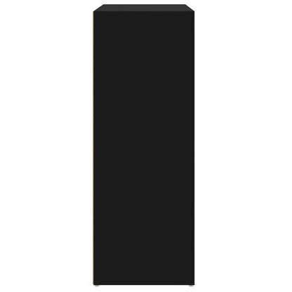 Modern Black Wooden Sideboard with 4 Drawers - 60x31x84cm, Minimalist Design, Removable Storage, Perfect for Living Room or Bedroom, Bedroom Storage Unit | Sleek Storage Unit | Wooden Construction, Sideboard Storage