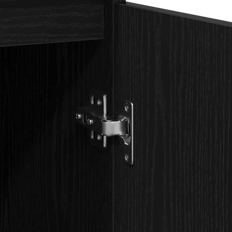Sideboard 57x34x76cm chipboard black oak-colored Practical and removable