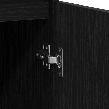 Sideboard 57x34x76cm chipboard black oak-colored Practical and removable