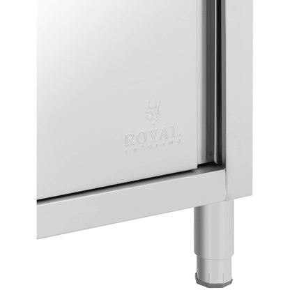 Roestvrijstalen Spoelbak – Keukenspoelbak – Spoelunit – Spoelbak Met Kast – Onderbouw Spoelbak – Diepe Spoelbak 40x40x30 cm – Rvs Materiaal Met Schuifdeuren