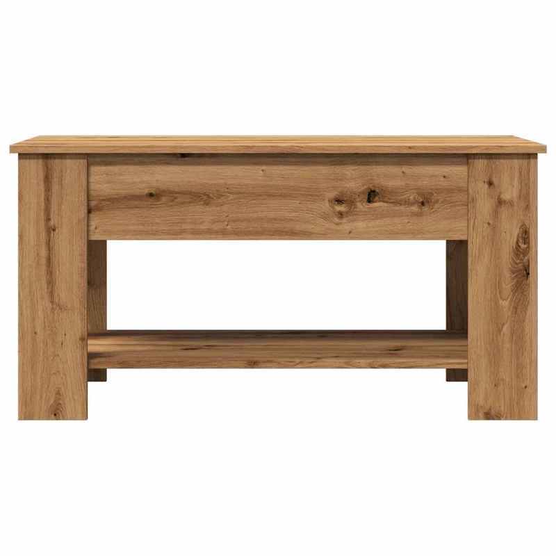 Coffee table 101x49x52cm edited wood artisanaal Oakkleur Practical, removable, suitable for all seasons, Coffee Table with Storage, Versatile Table, Living Room Furniture, Minimalist Style, Modern Furniture, Removable Design,